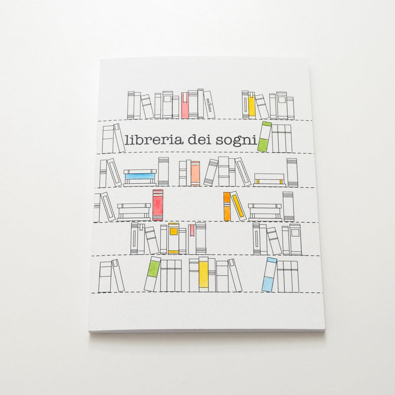 Quaderno Libreria dei Sogni {acquerellato a mano}